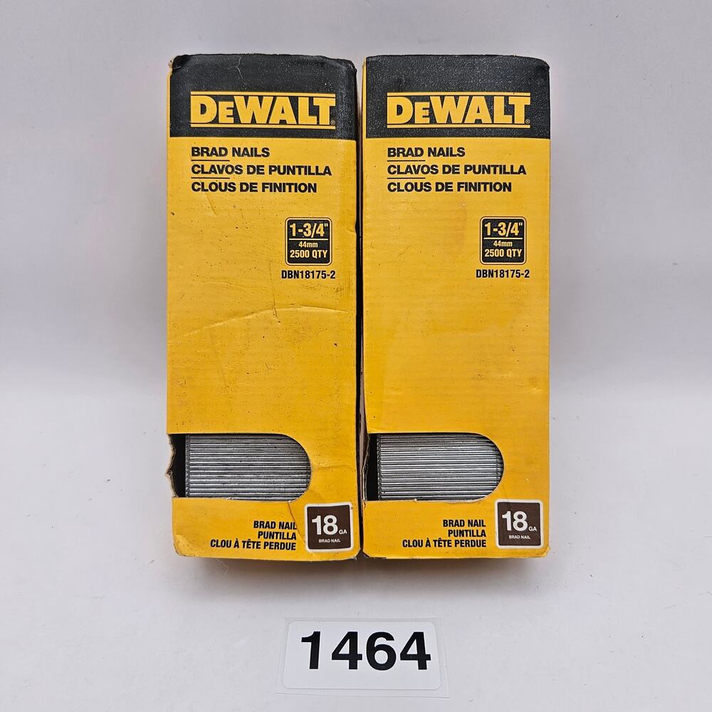 DEWALT 18175-2 LOT OF 2 OPEN BOX 1-3/4IN 18 GAUGE